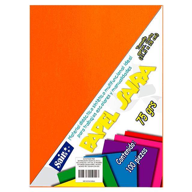 PAPEL BOND #06 NARANJA T/C C/100