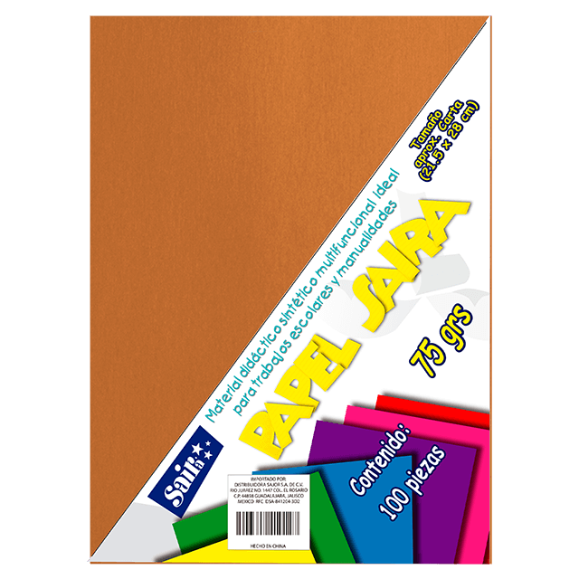 PAPEL BOND #25 CAFE T/C C/100