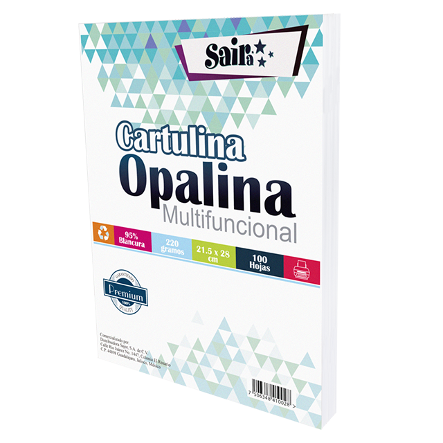 OPALINA CARTULINA T/CARTA 220 GR BLANCA C/100