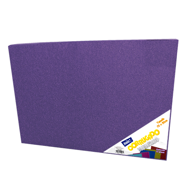 CORRUGADO DIAMANTADO 265-SGL08 VIOLETA 50X70 PQT C/10