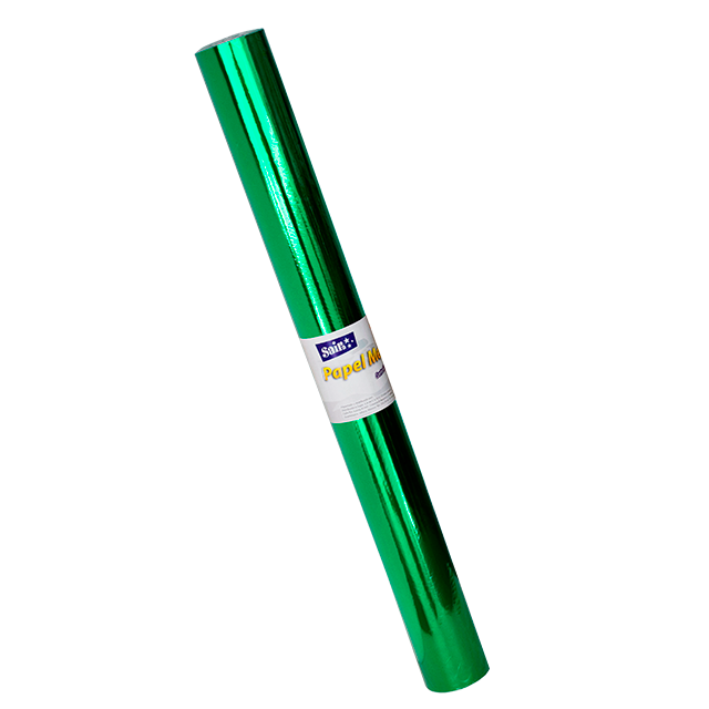 PAPEL METALICO ROLLO 60 CMS X 25 MTS VERDE