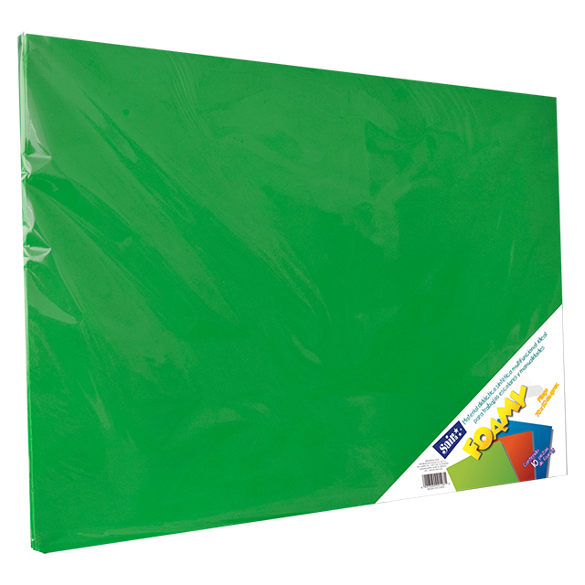 FOAMY 43X56 # 34 VERDE FUERTE C/10